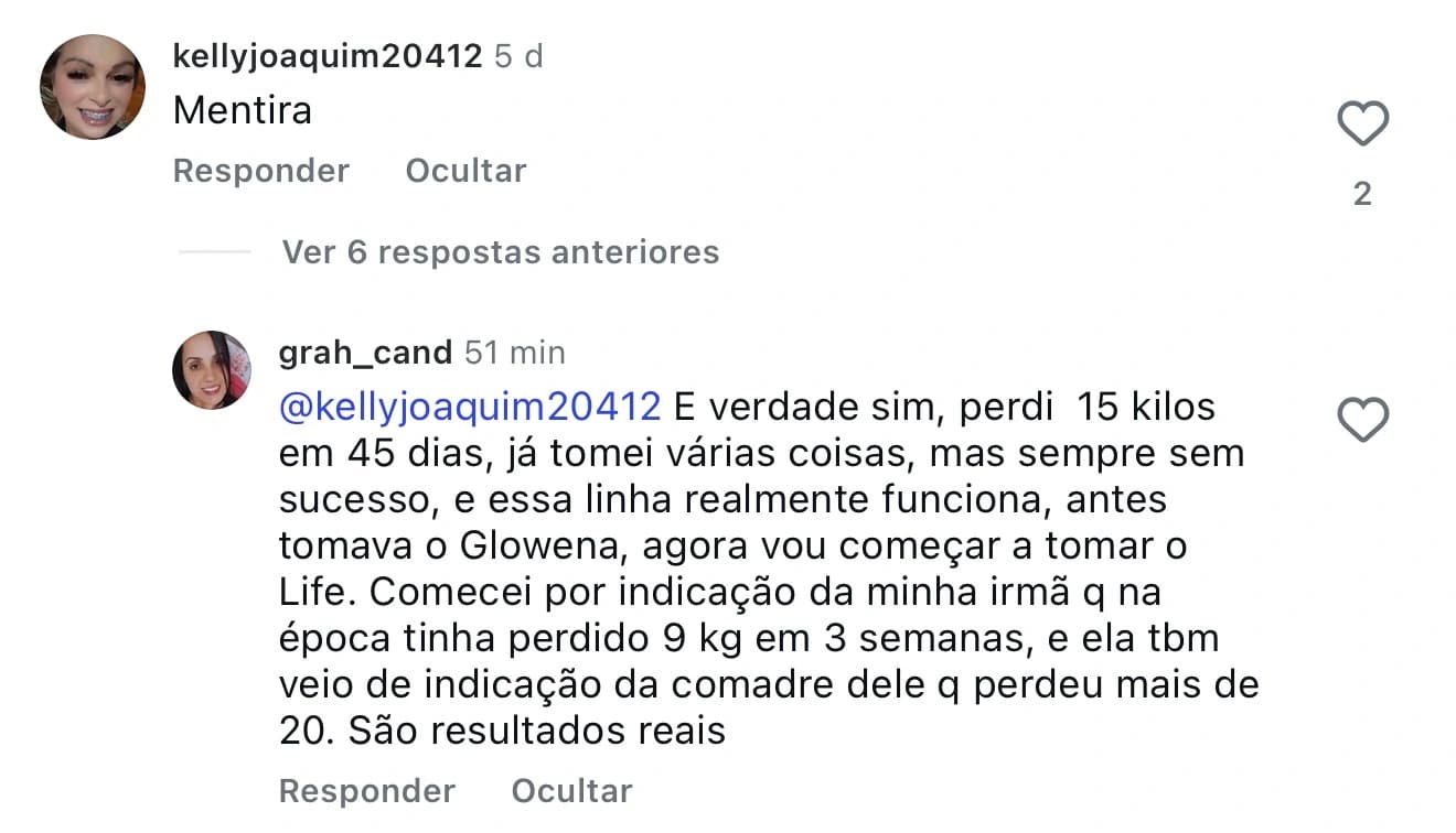 Prova social cliente Manuh Detox 3