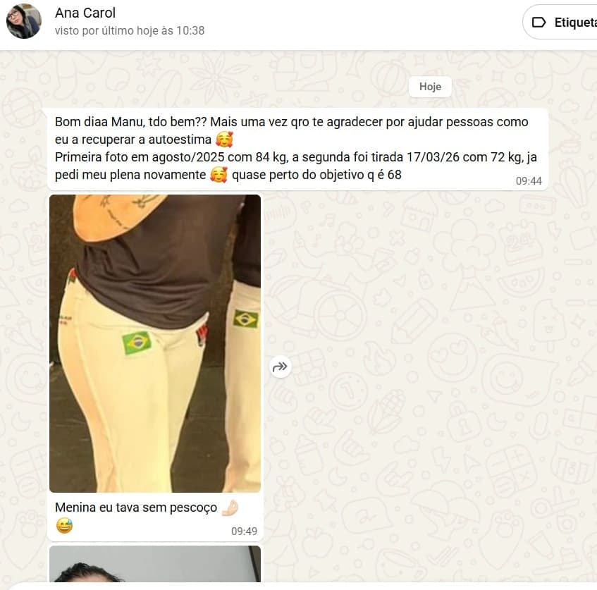 Prova social cliente Manuh Detox 7